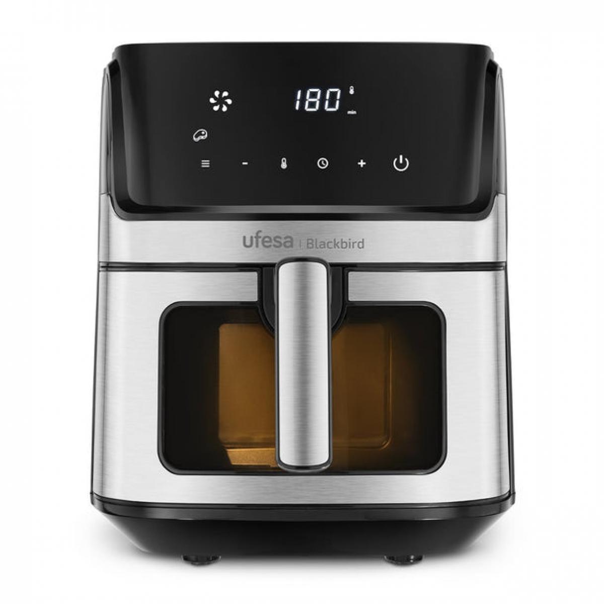 FREIDORA SIN ACEITE UFESA 72805716 BLACKBIRD 6,5L INOX VENTANA Y LUZ