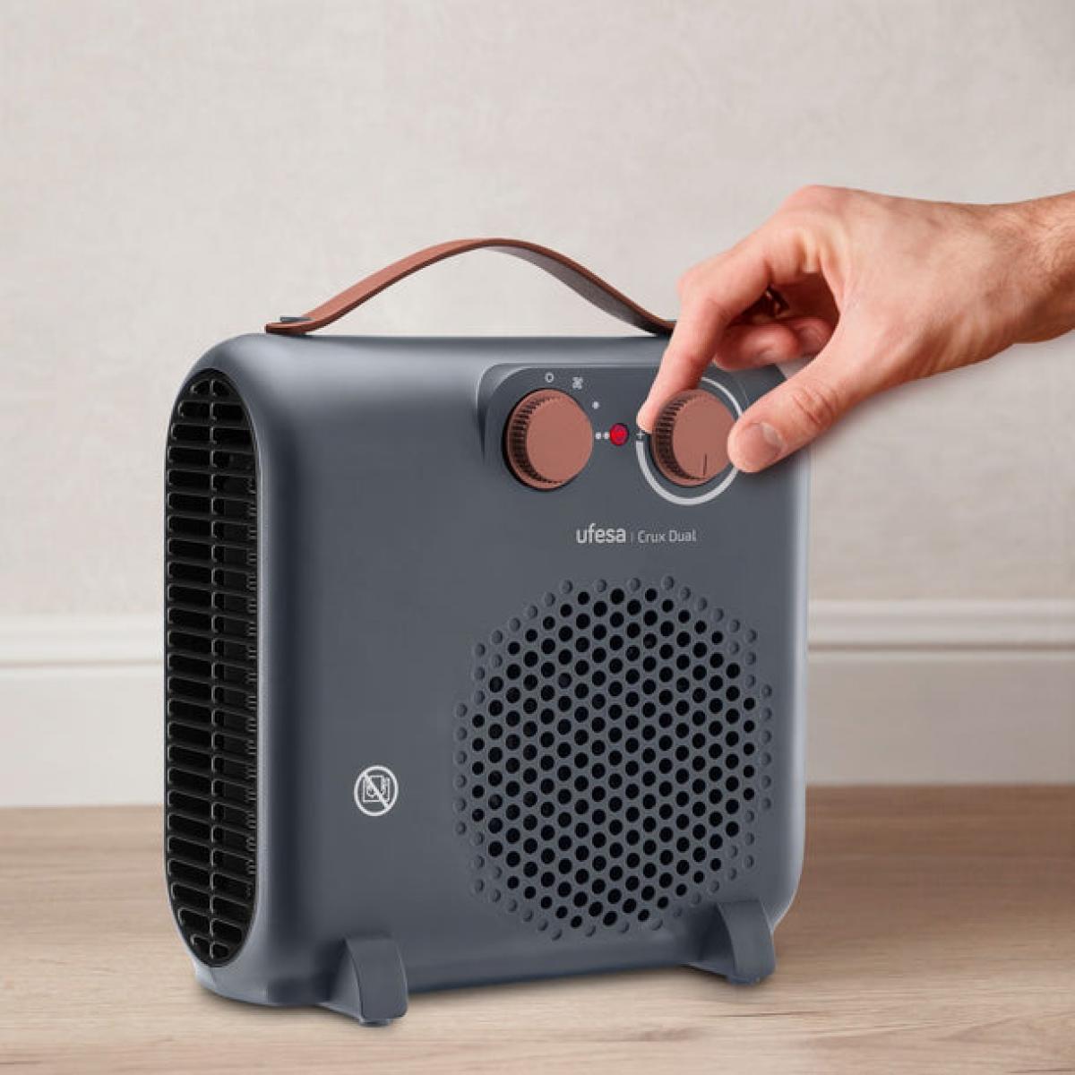 CALEFACTOR UFESA CRUX DUAL GREY 83105722 2000W BIPOSICION