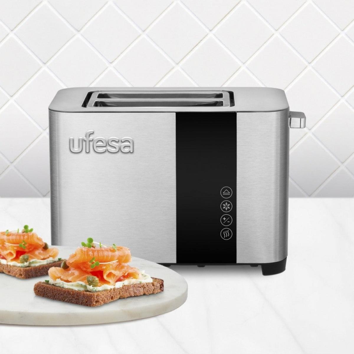 TOSTADOR UFESA 71305542 DUO DELUX 850W PAN MOLDE 2RAN INOX