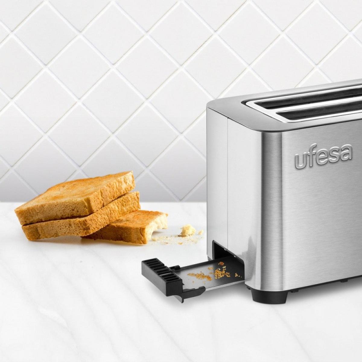 TOSTADOR UFESA 71305542 DUO DELUX 850W PAN MOLDE 2RAN INOX