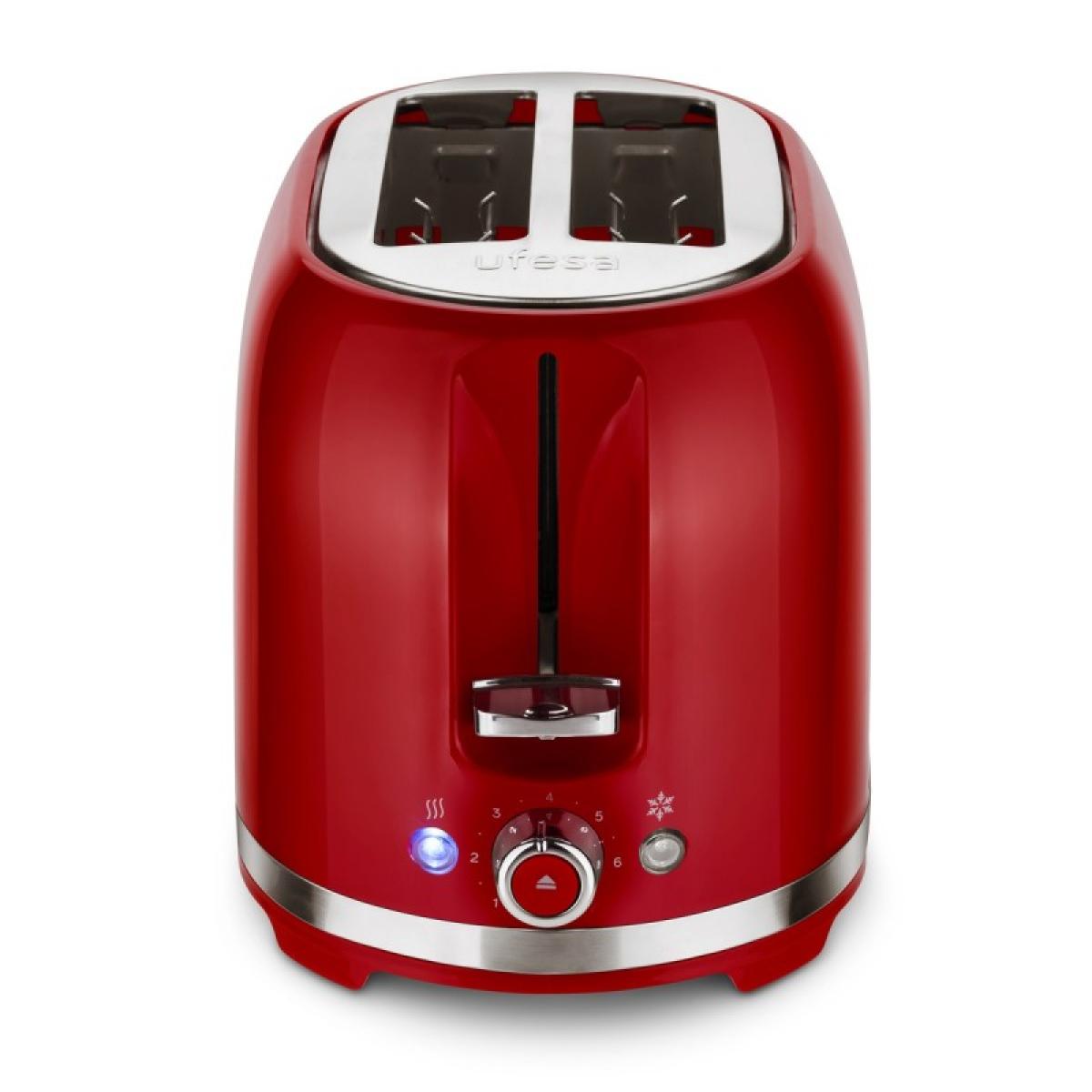 TOSTADOR UFESA 71305516 CLASSIC PINUP RED PAN MOLDE ROJO