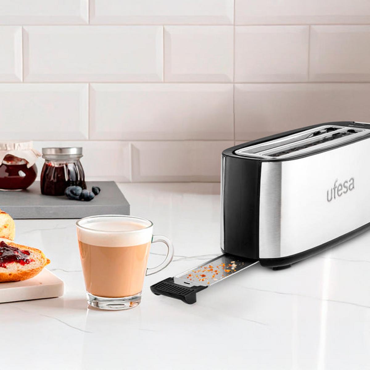 TOSTADOR UFESA 71306156 TOSTIE DUO PLUS 2RANURAS 1400W INOX