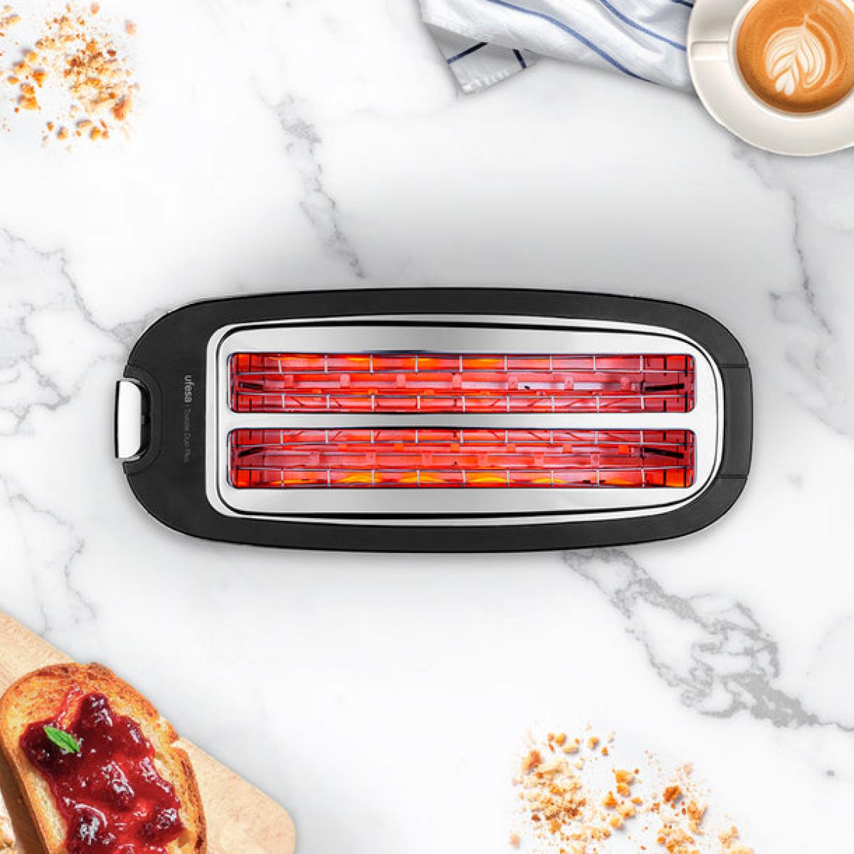 TOSTADOR UFESA 71306156 TOSTIE DUO PLUS 2RANURAS 1400W INOX