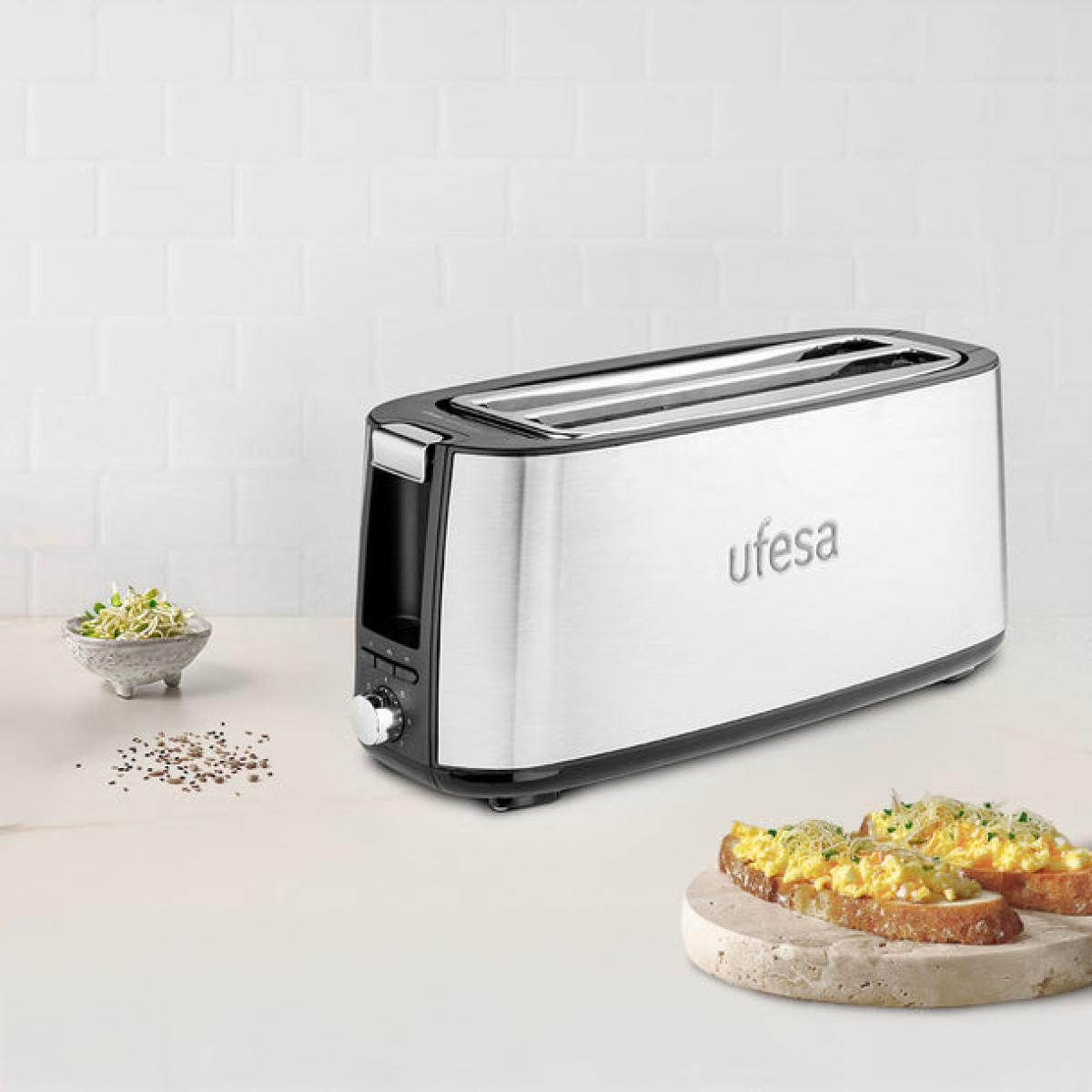 TOSTADOR UFESA 71306156 TOSTIE DUO PLUS 2RANURAS 1400W INOX