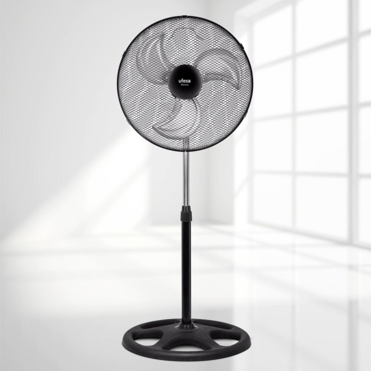VENTILADOR PIE UFESA 84105333 OITTAWA 45CM 70W 3ASP NGO