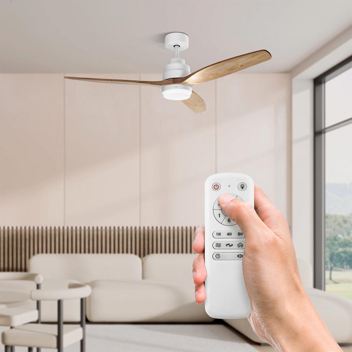 VENTILADOR TECHO UFESA 84105845 NEPAL DC 40W 132CM ULTRA.SILEN BCO.HAYA