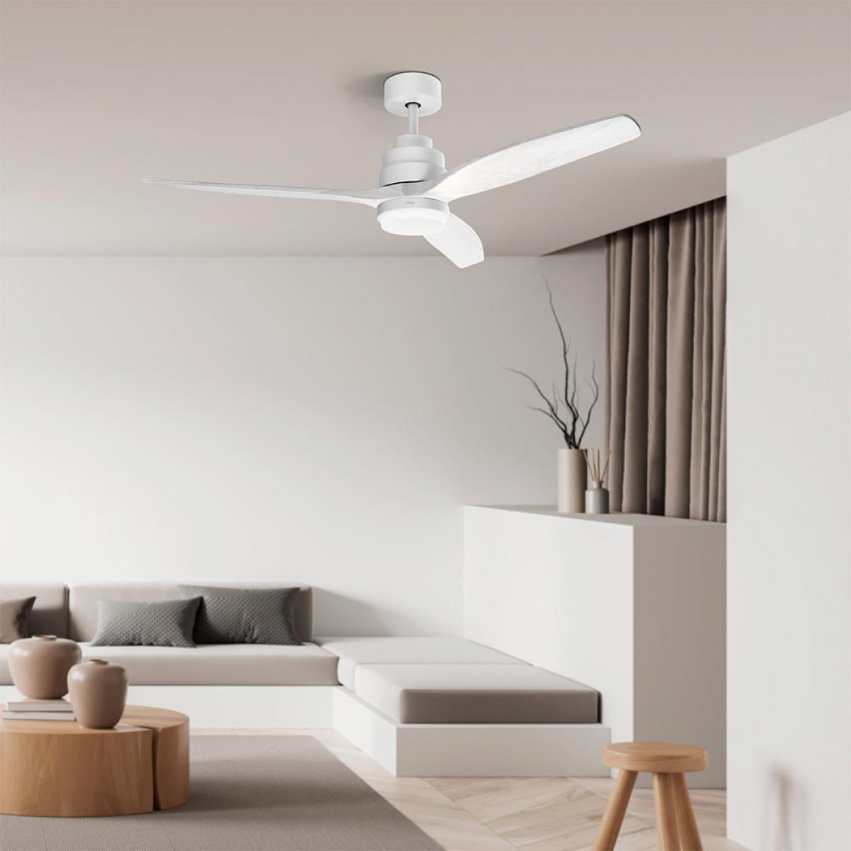 VENTILADOR TECHO UFESA 84105847 NEPAL DC 40W 132CM ULTRA.SILEN BCO