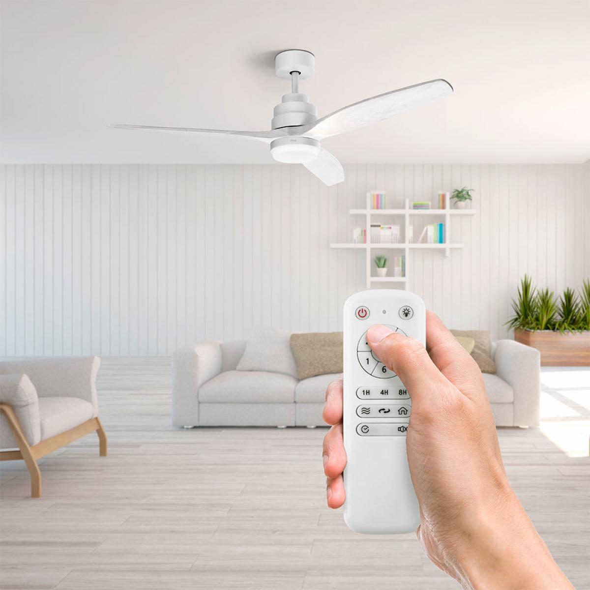 VENTILADOR TECHO UFESA 84105847 NEPAL DC 40W 132CM ULTRA.SILEN BCO