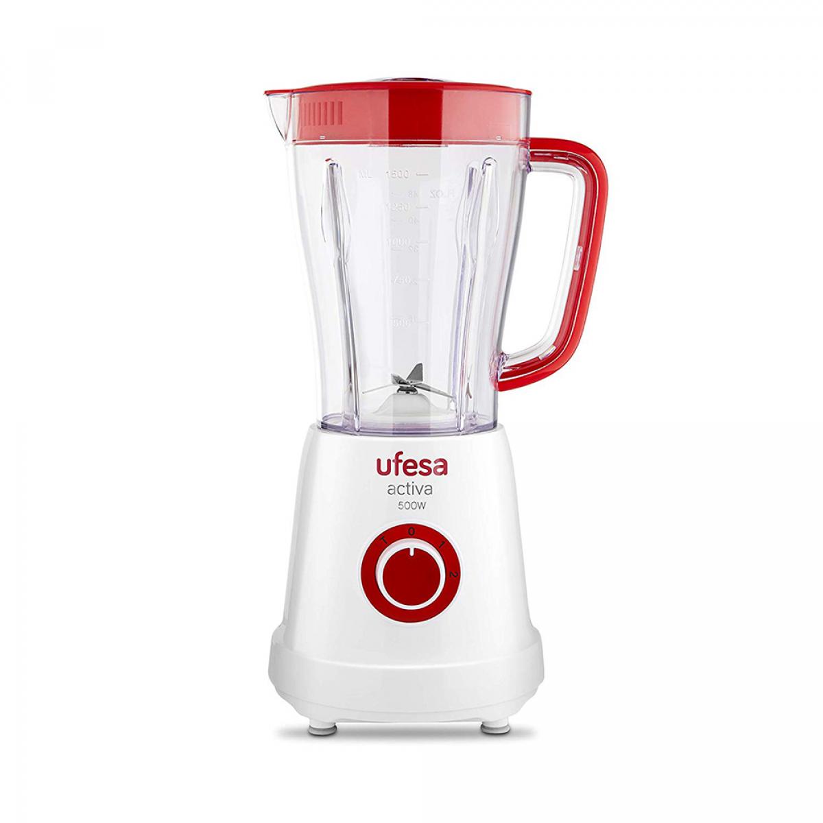 BATIDORA VASO UFESA BS4707 500W 1,5L PLAST.BCA-ROJ