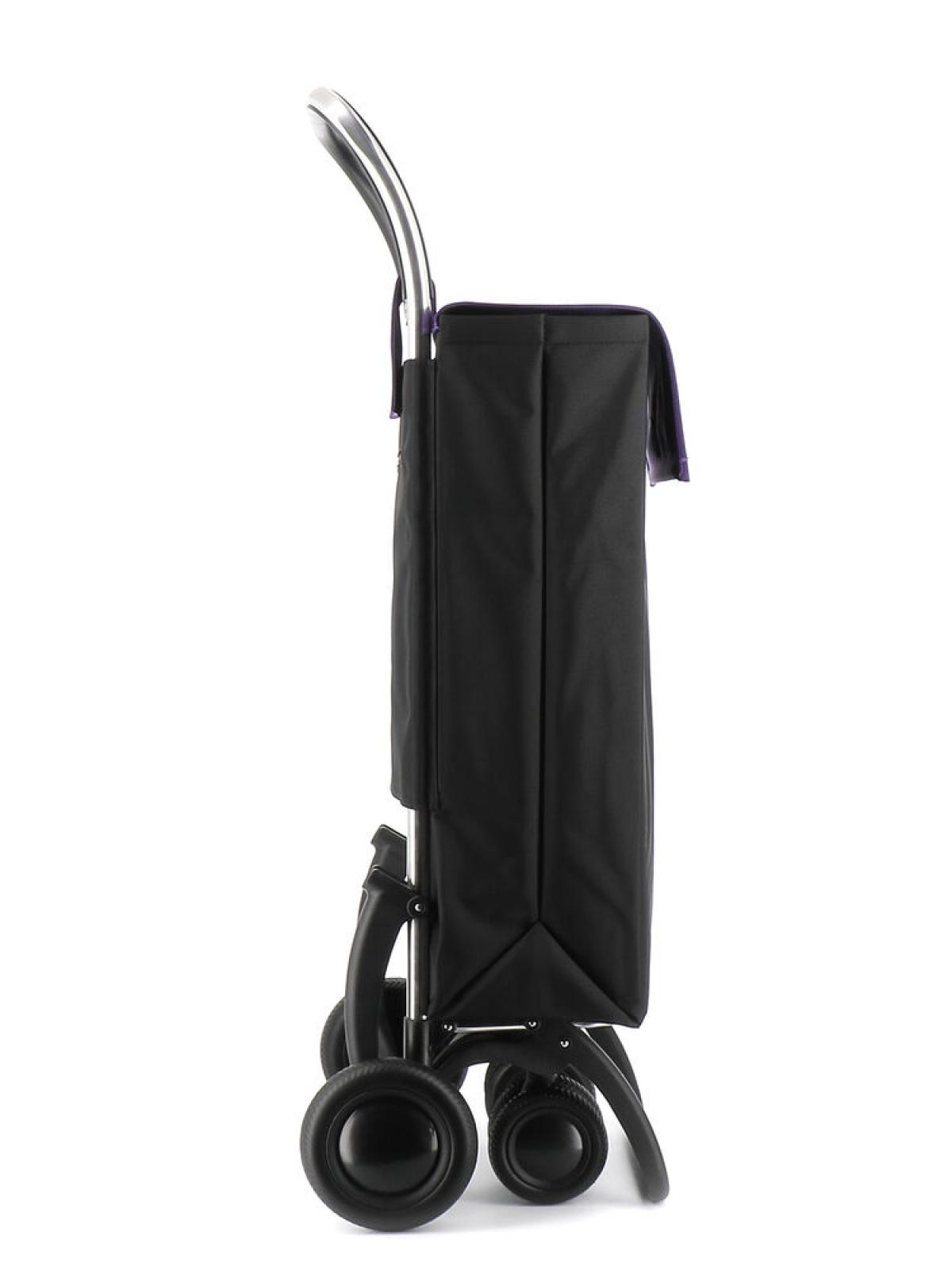 CARRO COMPRA ROLSER SBELTA MF 4.2 TOUR SBE009 NEGRO-MALVA