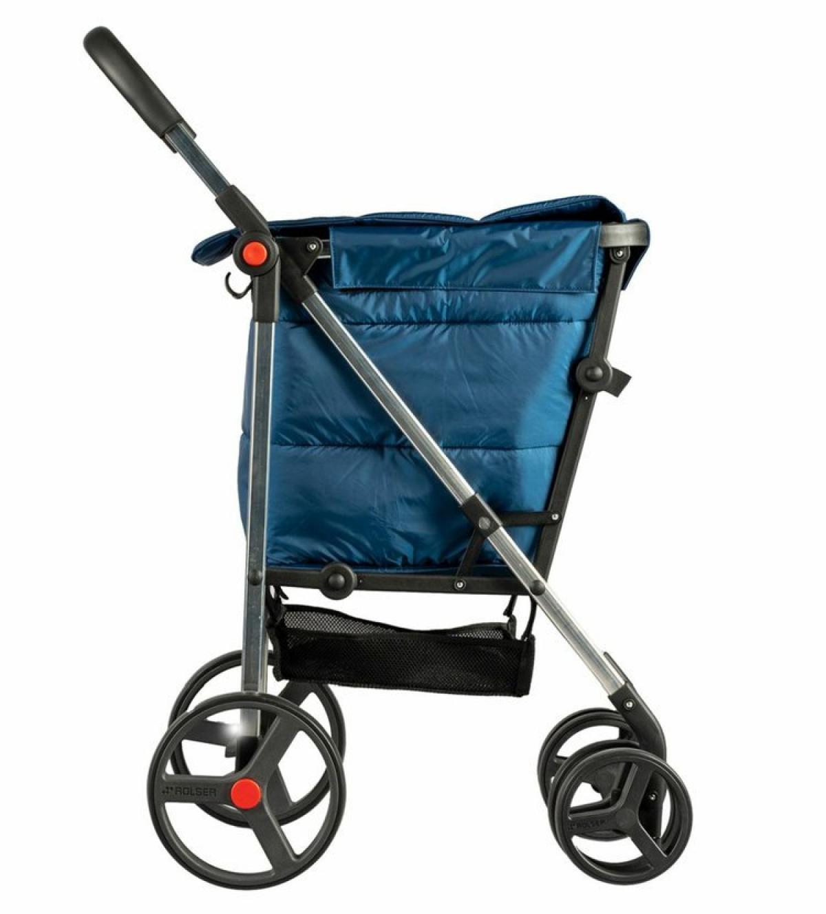 CARRO COMPRA ROLSER BAS001 BASKET POLAR 4 RUEDAS 2GIRAT. PLEG. MARINO