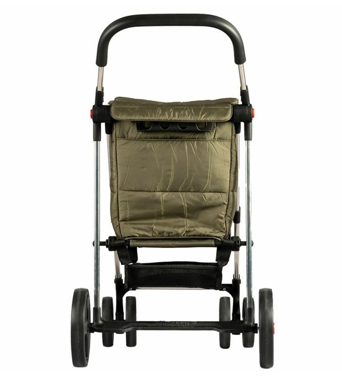 CARRO COMPRA ROLSER BAS001 BASKET POLAR 4 RUEDAS 2GIRAT. PLEG. KAKI