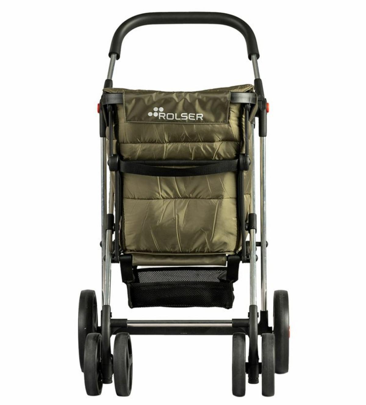CARRO COMPRA ROLSER BAS001 BASKET POLAR 4 RUEDAS 2GIRAT. PLEG. KAKI