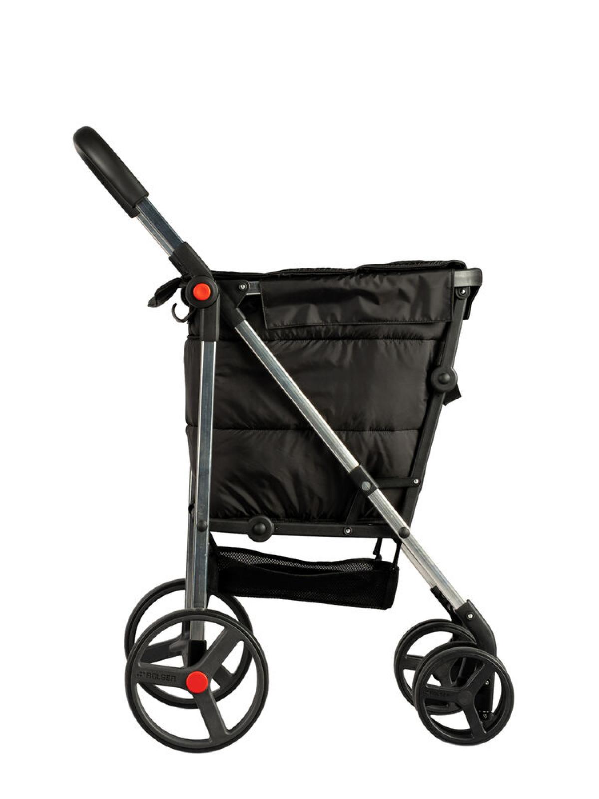 CARRO COMPRA ROLSER BAS001 BASKET POLAR 4 RUEDAS 2GIRAT. PLEG. NGO