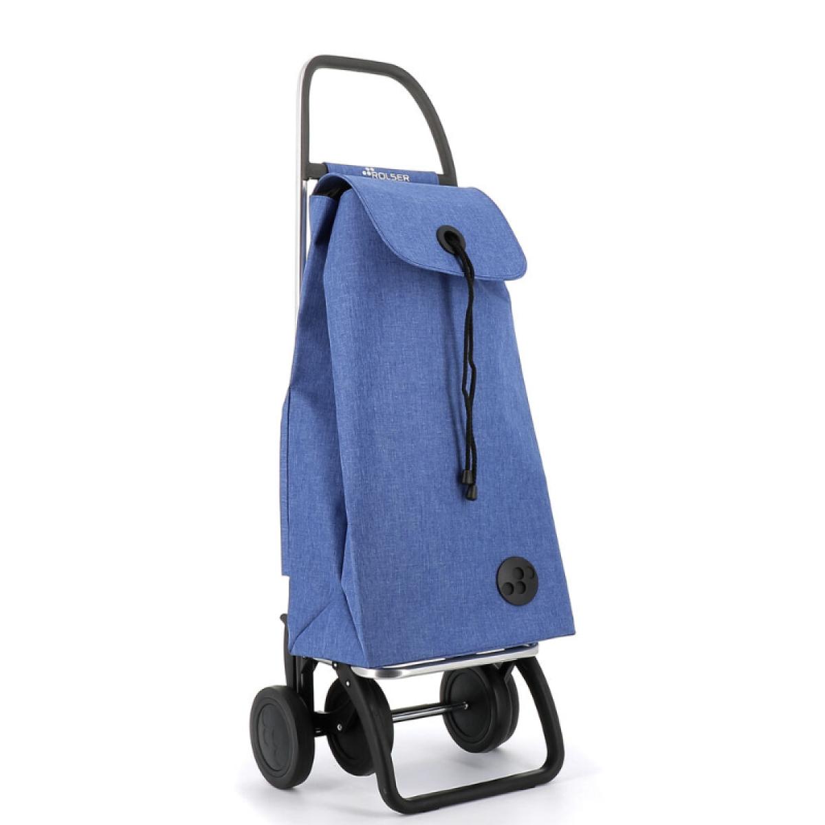 CARRO COMPRA ROLSER IMX382 I-MAX TWEED 4 RUEDAS AZUL
