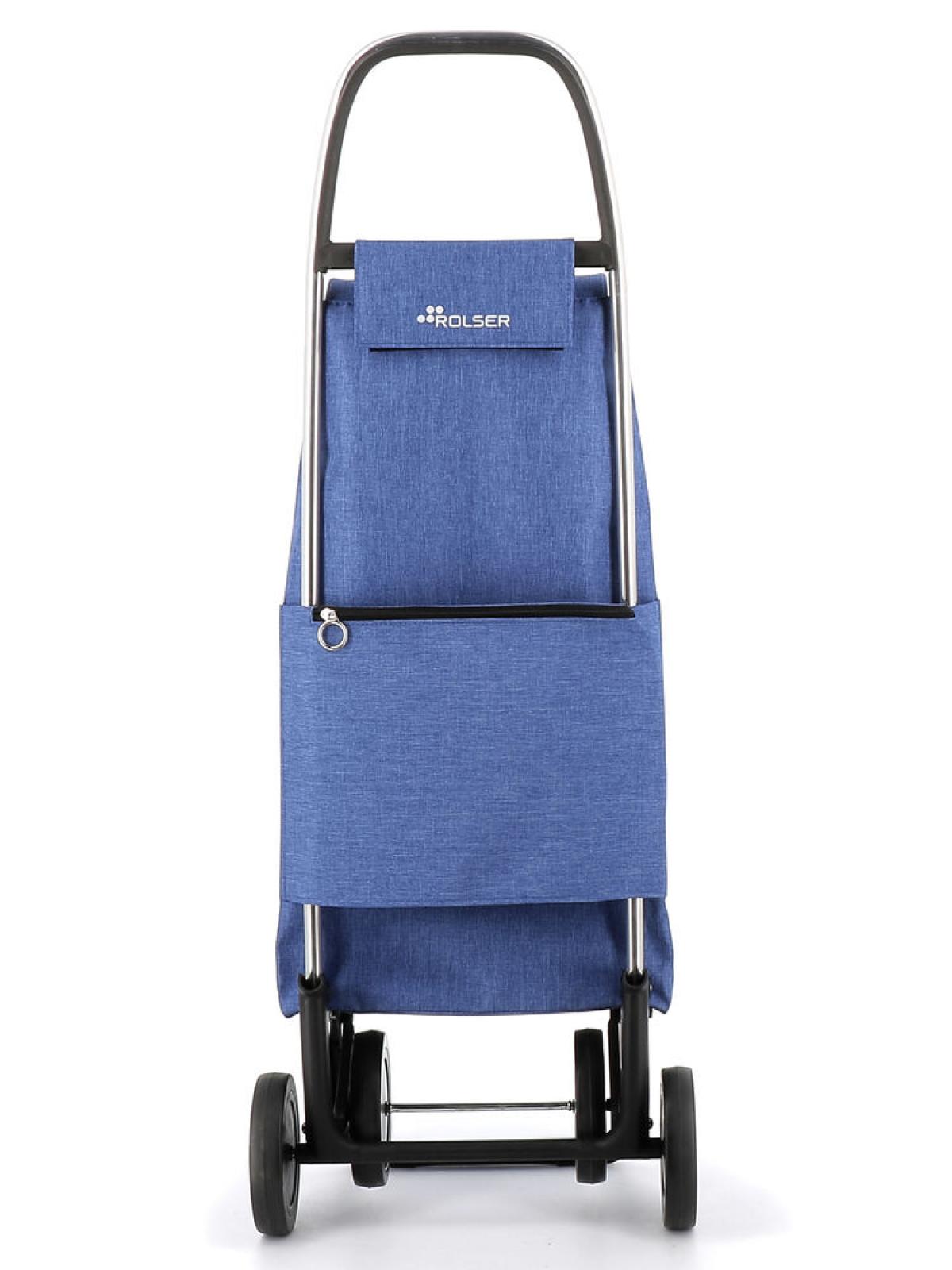 CARRO COMPRA ROLSER IMX382 I-MAX TWEED 4 RUEDAS AZUL