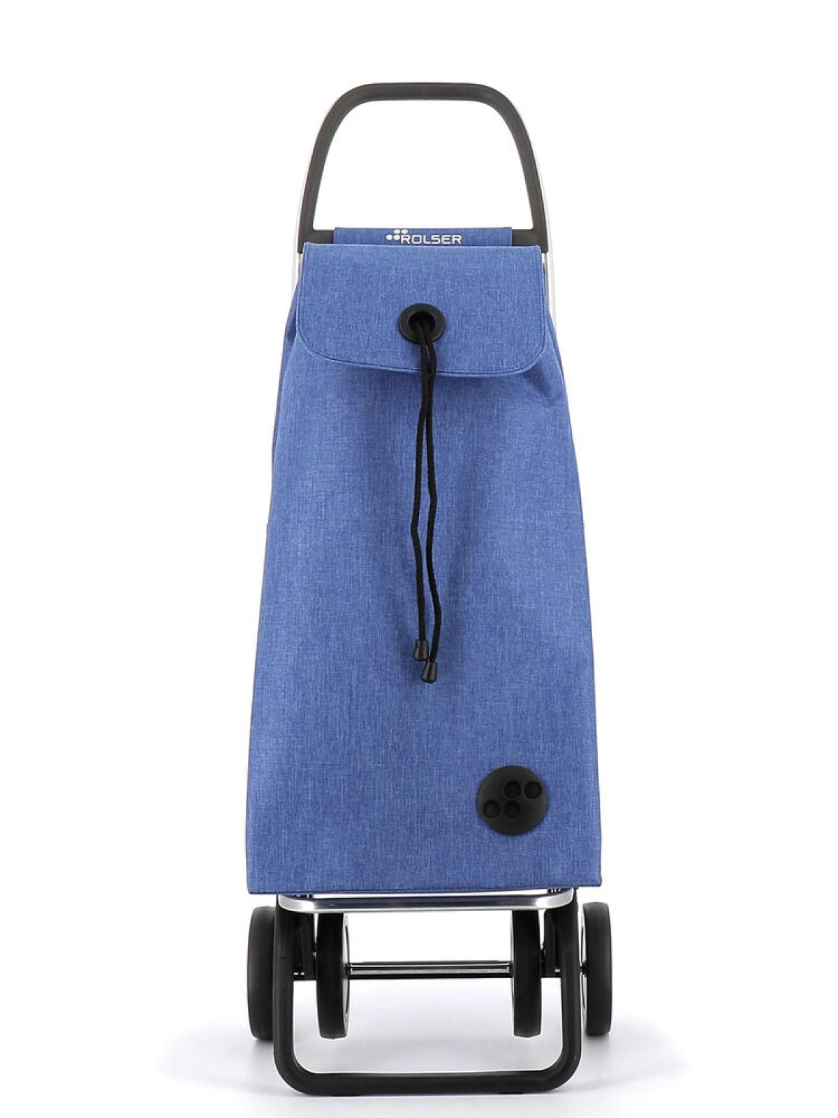 CARRO COMPRA ROLSER IMX382 I-MAX TWEED 4 RUEDAS AZUL