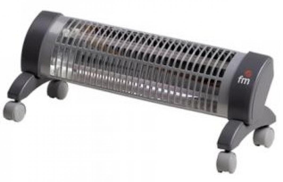 ESTUFA SUELO FM 2302R 2 TUBOS C-RUEDAS