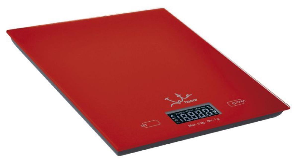 BALANZA COCINA JATA HOGAR 729R LCD 21X19,5 ROJA