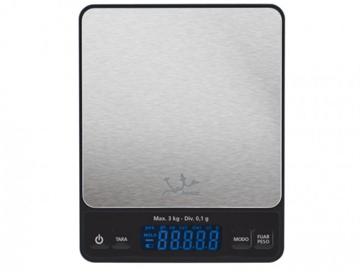 BALANZA COCINA JATA HOGAR 773 LCD INOX 3KG
