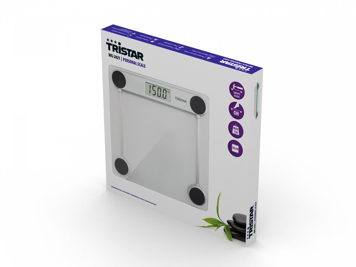 BASCULA BAÑO TRISTAR WG2421 CRISTAL