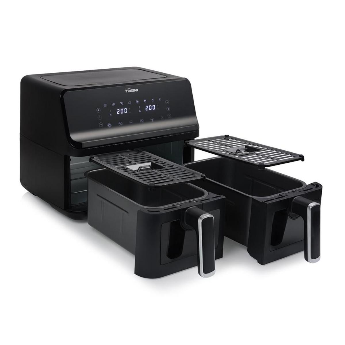 FREIDORA SIN ACEITE TRISTAR FR9040 2 CESTAS 4L (8L TOTAL) C-VENTANA