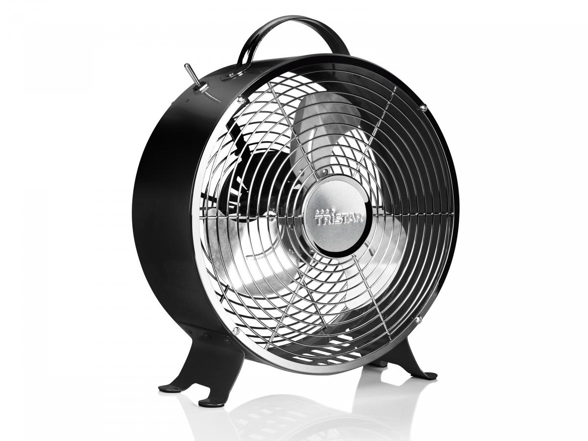 VENTILADOR SUELO TRISTAR VE5966 25CM INOX NEGRO