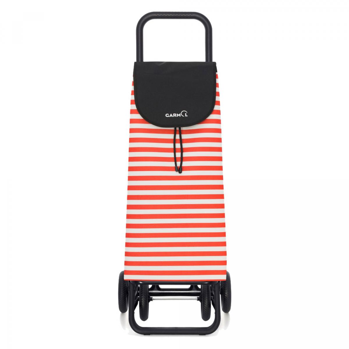 CARRO COMPRA GARMOL 218 RAYAS G5 (218G5 RAYAS C-765) BLANCO-ROJO