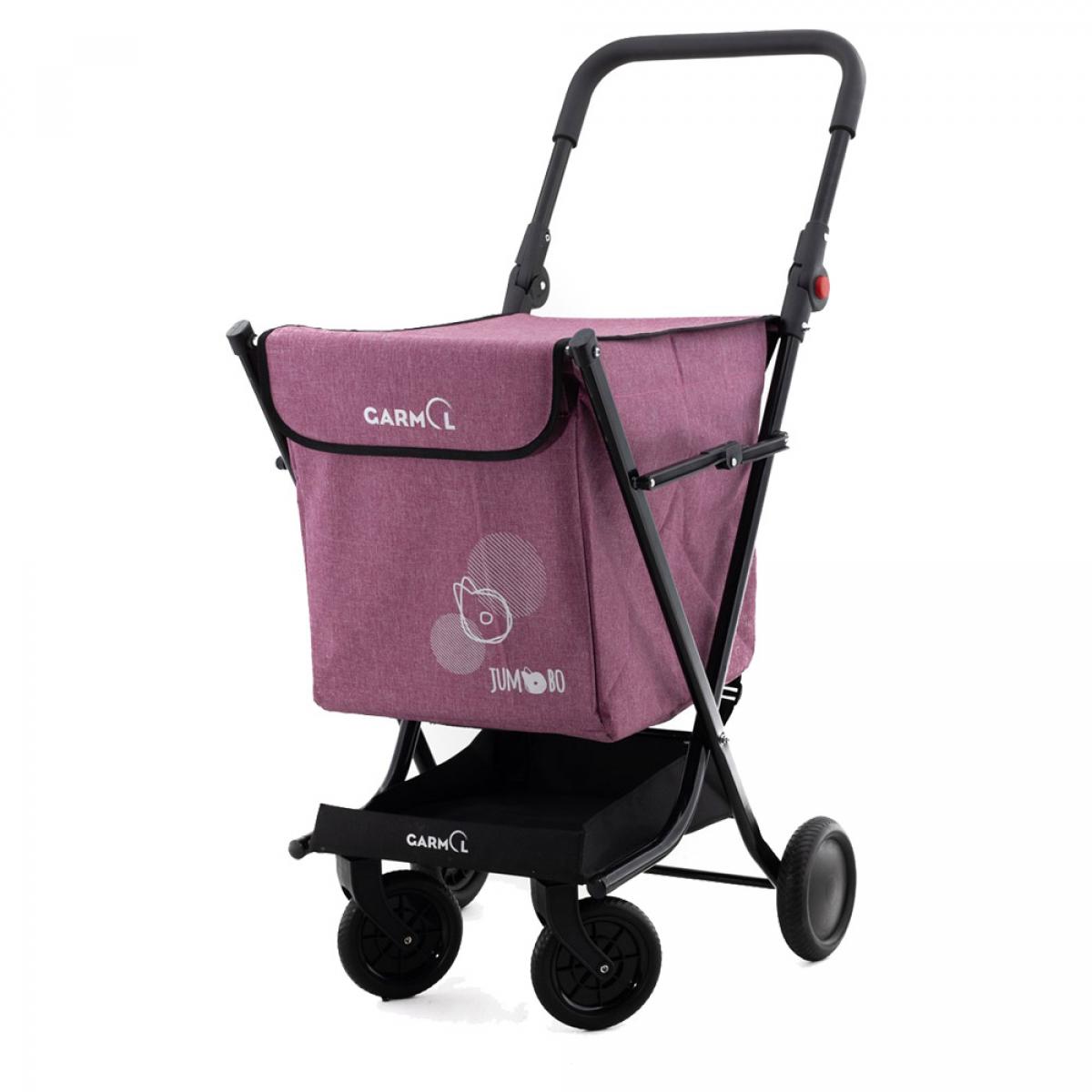 CARRO COMPRA GARMOL JUMBO JASPEADO  (JUMBO JASP C-799) FUCSIA