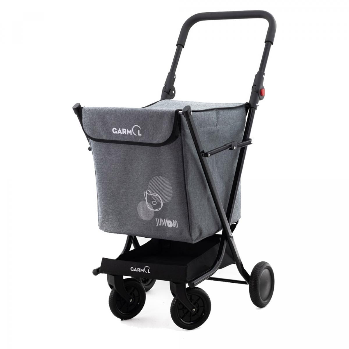 CARRO COMPRA GARMOL JUMBO JASPEADO  (JUMBO JASP C-800) GRIS