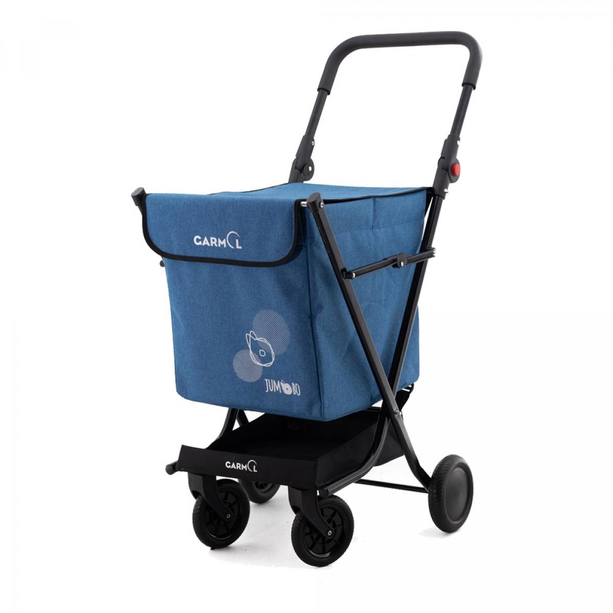 CARRO COMPRA GARMOL JUMBO JASPEADO  (JUMBO JASP C-801) AZUL