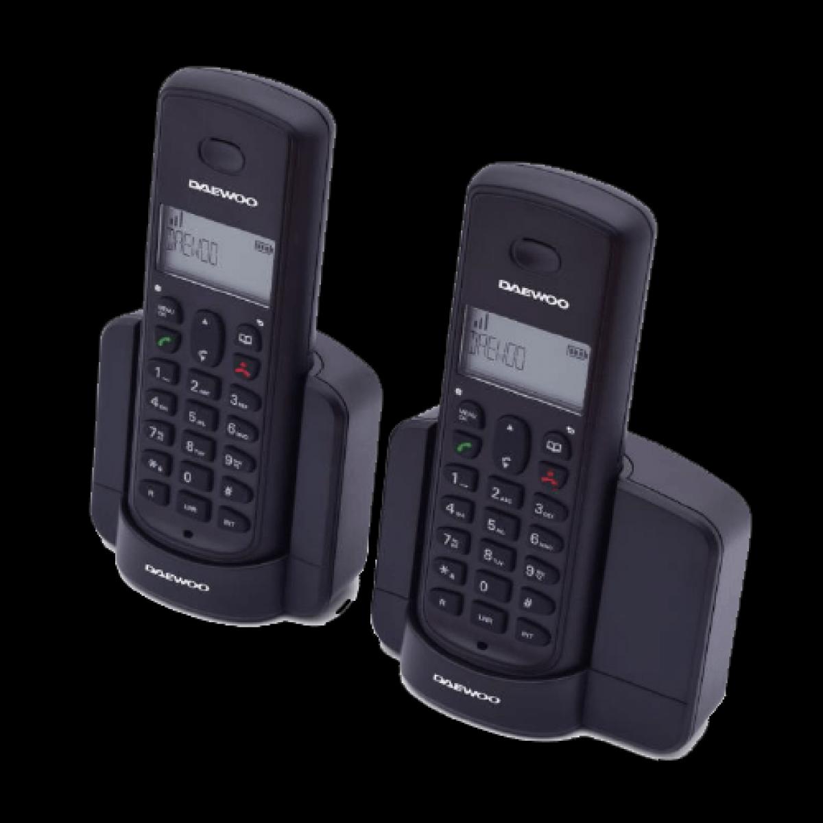 DUO TELEFONO INALAMBRICO DAEWOO DTD1350B NEGRO