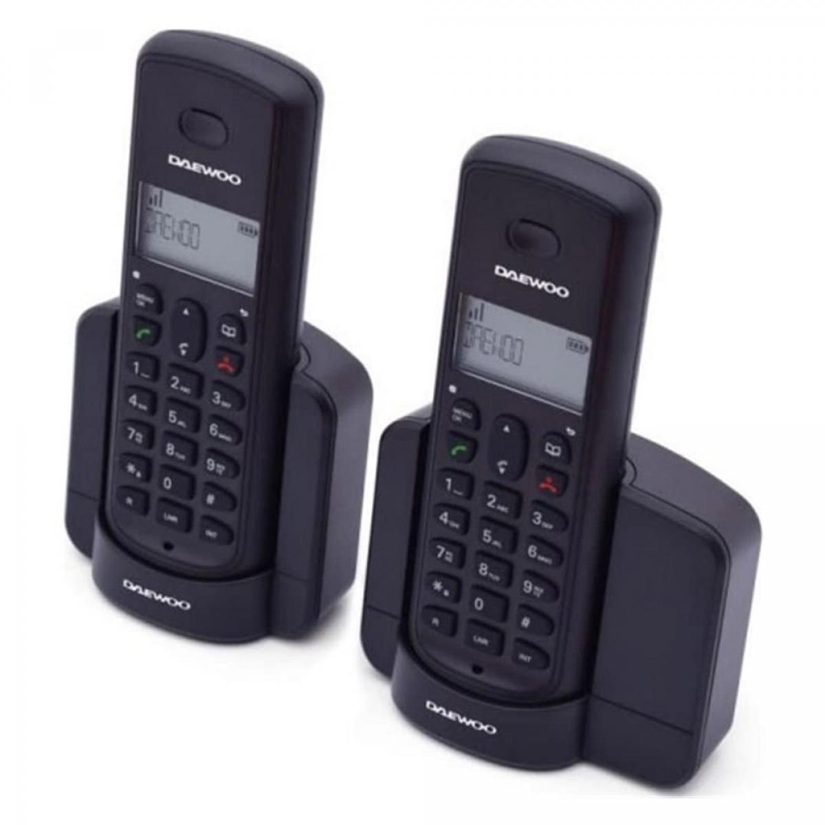 DUO TELEFONO INALAMBRICO DAEWOO DTD1350B NEGRO