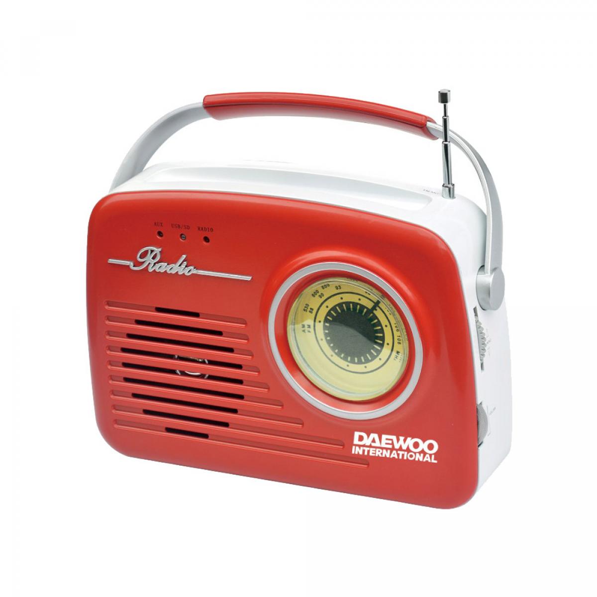 RADIO PORTATIL DAEWOO DRP-130R ROJO
