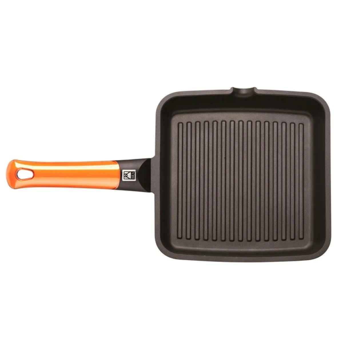 SARTEN GRILL BRA EFFICIENT ORANGE 28CM RAYADA