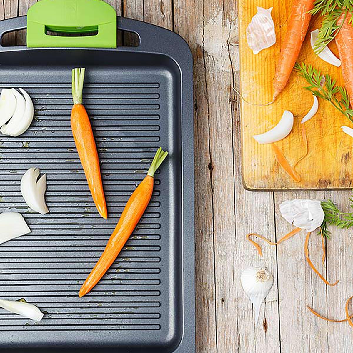 PARRILLA PLANA BRA PRIOR INDUCC.40CM RAYAS