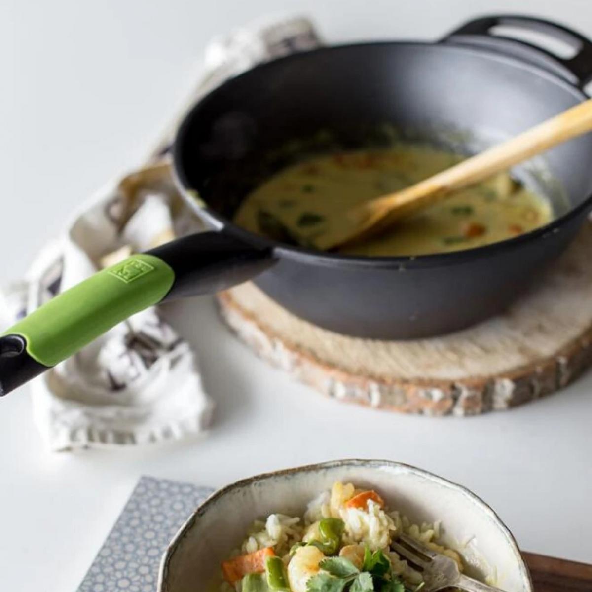 CACEROLA WOK PRIOR 28CM IND.CON MANGO