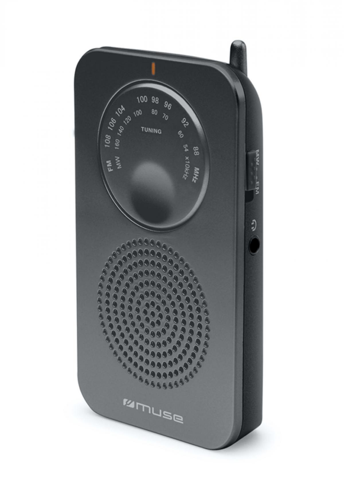RADIO MUSE M-01 RS PORTATIL ANALOGICA NEGRA
