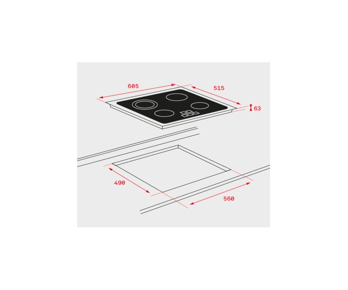 VITROCERAMICA TEKA TB6315 3F Z.27CM 5400W 60CM NGA 40239032