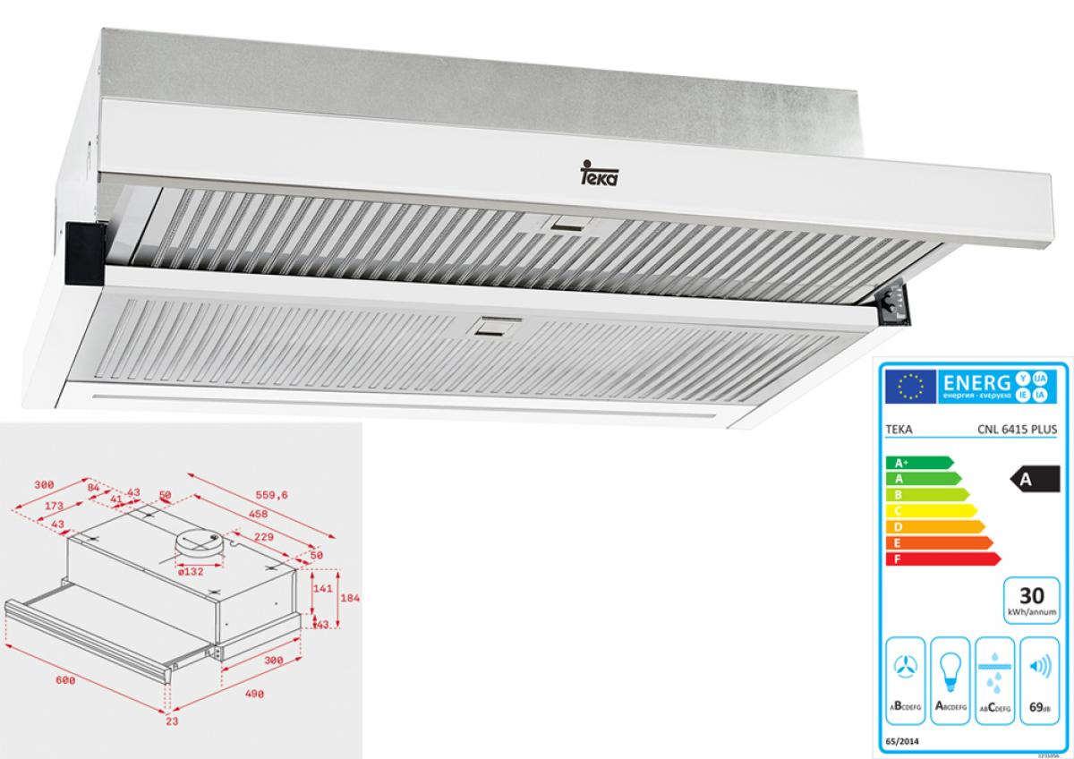 CAMPANA TEKA CNL6415W PLUS BCO.TELES.60CM 40436821