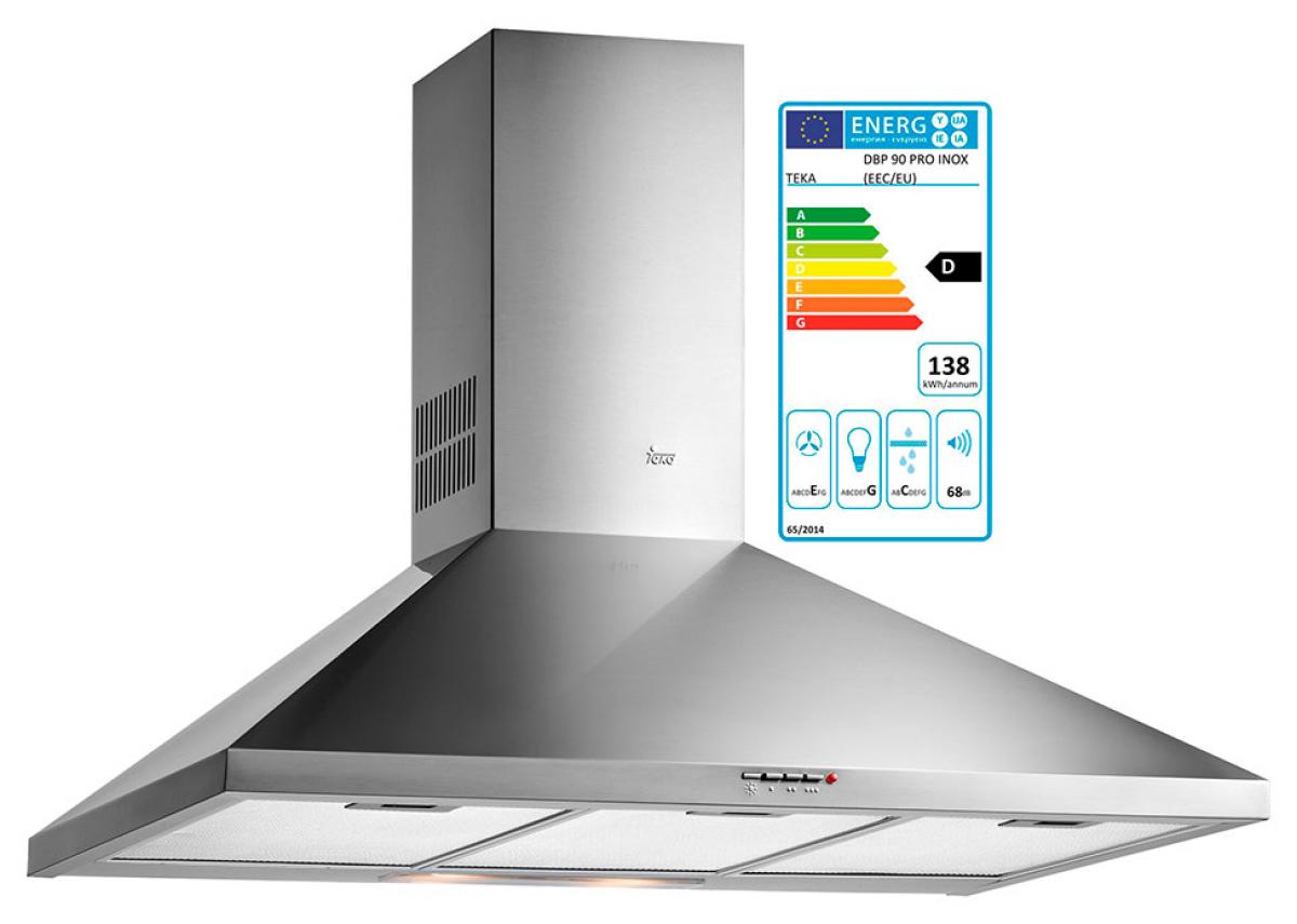 CAMPANA TEKA DBP90PRO PIRAM.90CM INOX 40460529