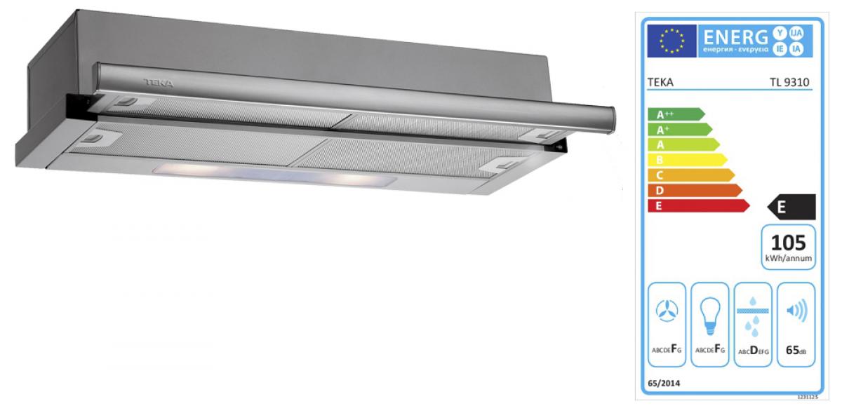 CAMPANA TEKA TL9310 INOX ATELESC.90CM 40474390