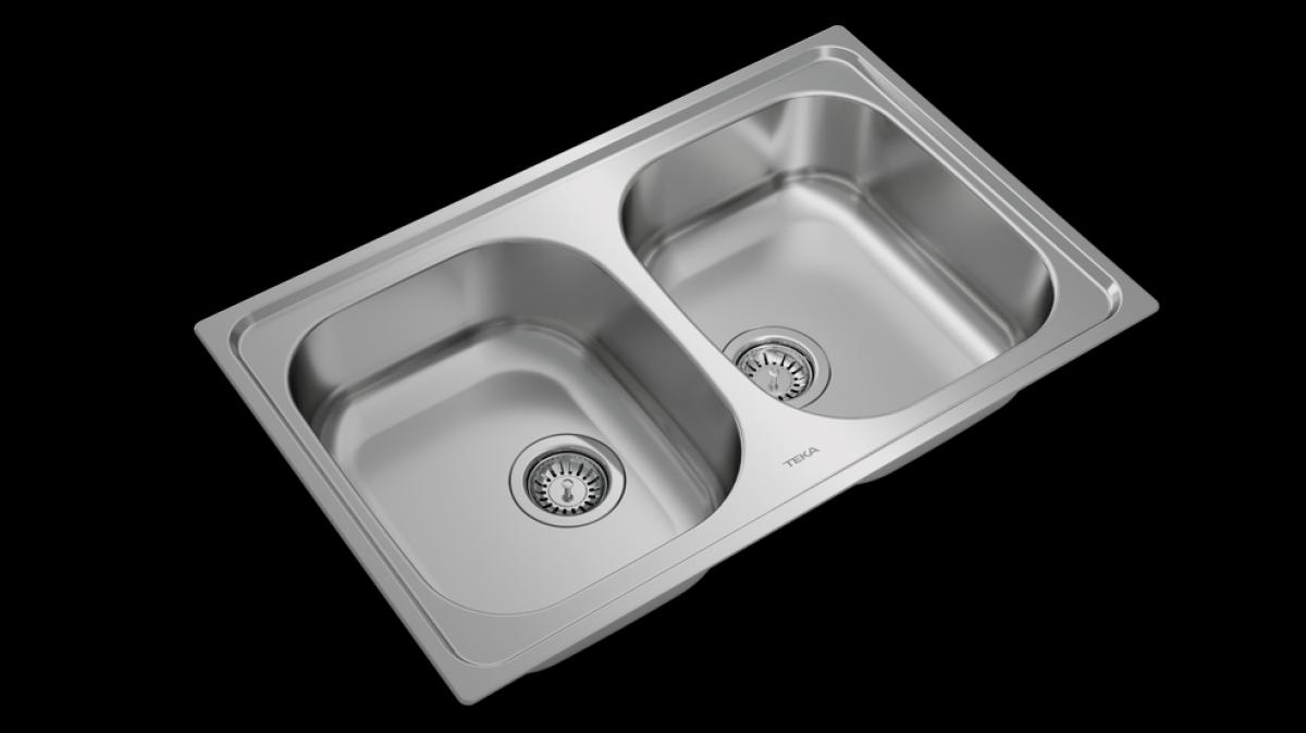 FREGADERO TEKA UNIVERSE 80 T-XP 2C 115040007  SIN AGUJERO