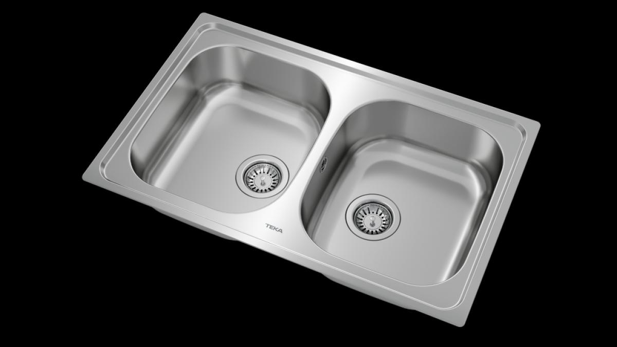FREGADERO TEKA UNIVERSE 80 T-XP 2C 115040007  SIN AGUJERO