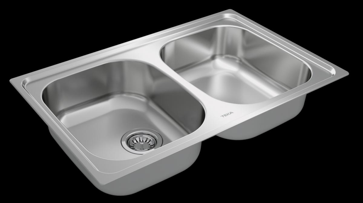 FREGADERO TEKA UNIVERSE 80 T-XP 2C 115040007  SIN AGUJERO