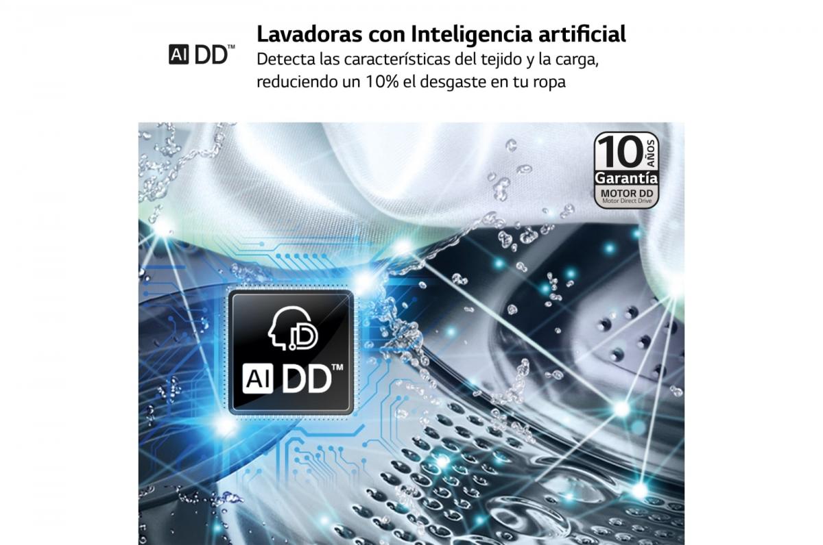 LAVADORA LG F4WR5009A3W 9KG 1400RPM A C-VAPOR INV. BCA