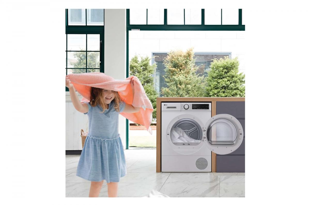 SECADORA BOMBA CALOR LG BLANCA RH80T2AP6RM 8KG A++ BCA