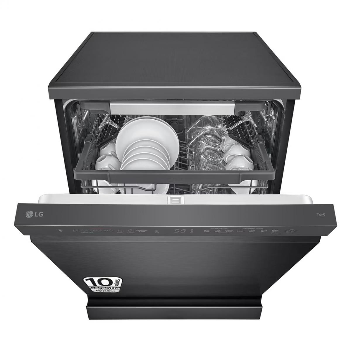 LAVAVAJILLAS INT. LG DF365FMS 14CUB B 3ªBANDEJA C-VAPOR INV. DARK INOX