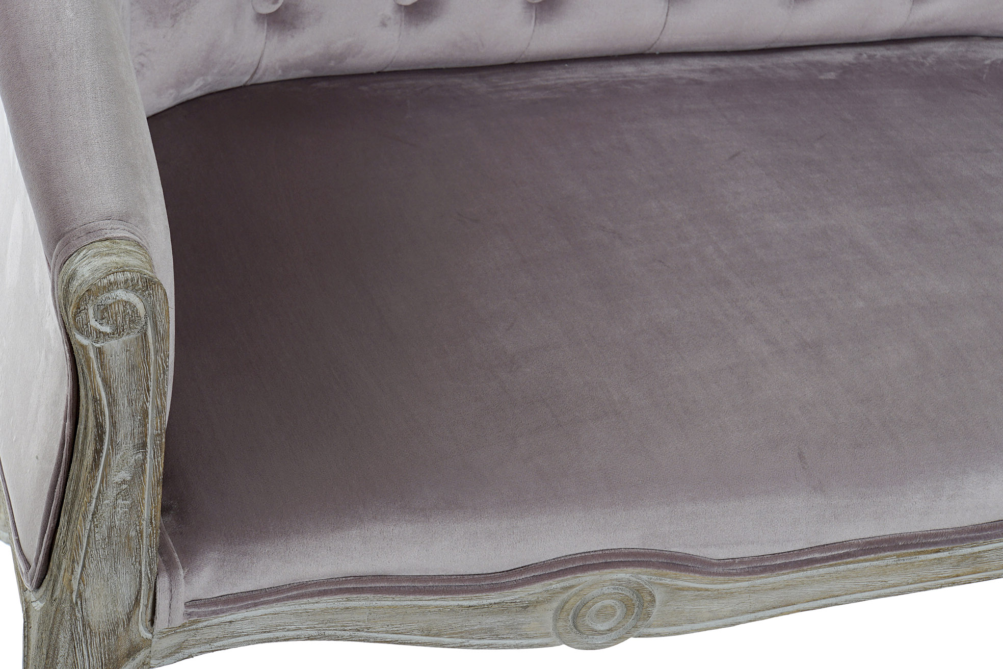 Sofa poliester madera 107x61x71 rosa