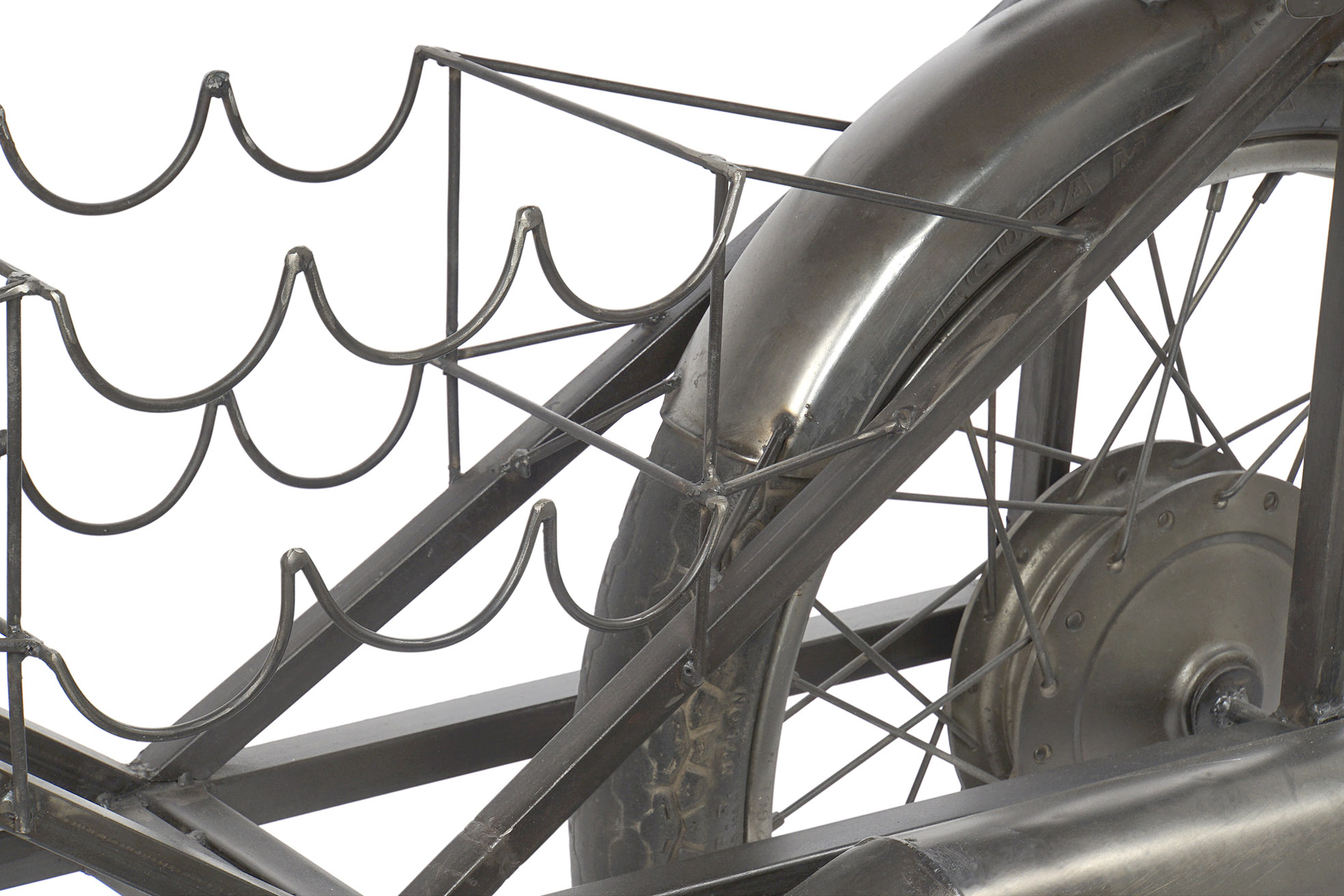 Botellero metal mango 155x56,5x96,5 moto negro